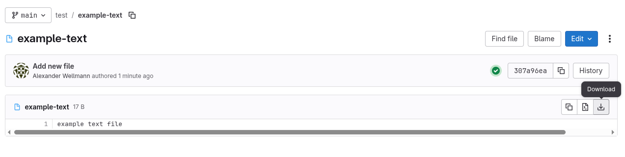 download single file